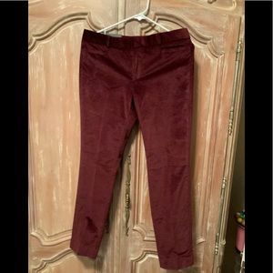 Banana republic Sloan velvet pants